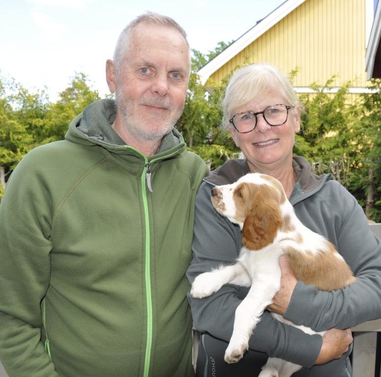 Britta med sin nya familj