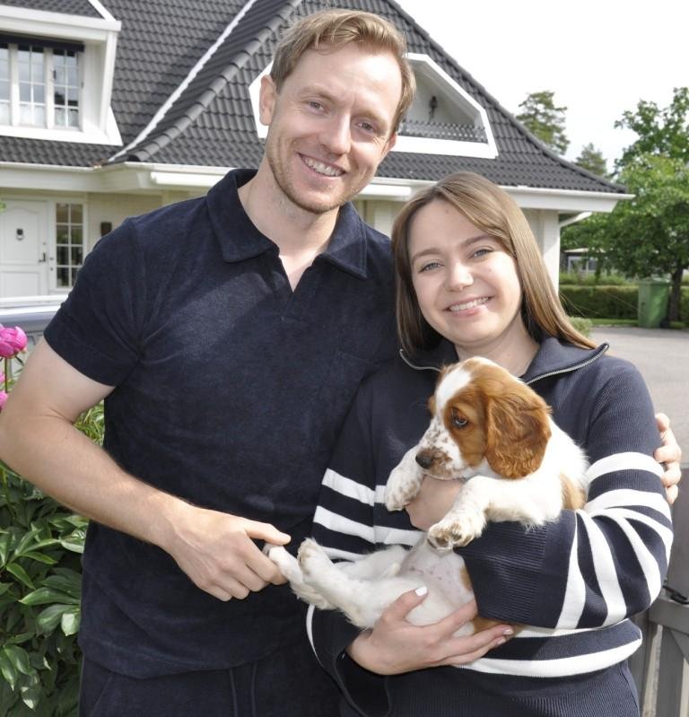 Daisy med sin nya familj