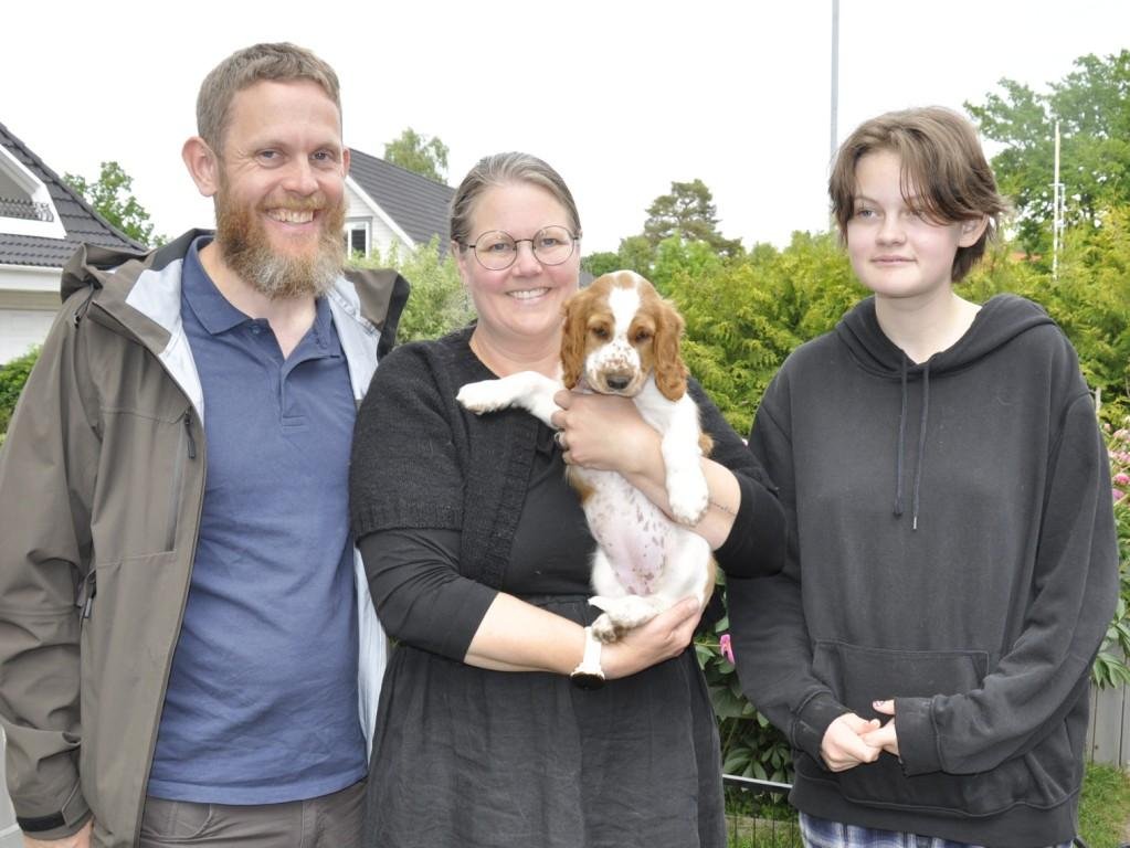 Semlan med sin nya familj